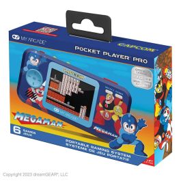 My Arcade Pocket Player Consola Retro Mega Man | 6 Juegos Clásicos | Portátil | Pantalla Color 2.75"