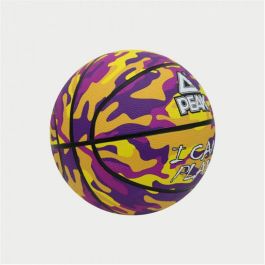 Balón de Baloncesto Peak Peak Camo Ball Amarillo Morado (Talla 5)