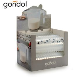 Gondol Jarra Medidora de Plástico Transparente 1,3 Litros 12.7x14.5x18.5 cm (48 Unidades) Gondol Jarra Medidora de Plástico Transparente 1,3 Litros 12.7x14.5x18.5 cm (48 Unidades)