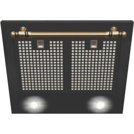 Amica OKC6212RA Campana Extractora de Pared Decorativa Retro Negra - 76/104 x 60 x 50 cm