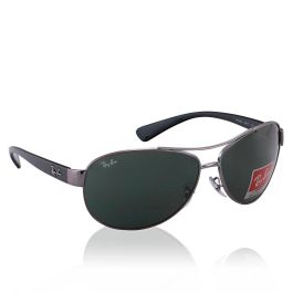 Rayban RB3386 004/71 Gafas de Sol 63 mm Montura Negra Lente Verde