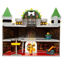JAKKS PACIFIC Playset Castillo Bowser Deluxe Mario Bros, Juguete con accesorios, 38,1x43,1x13,3cm, para fans