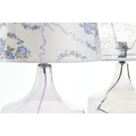DKD Home Decor Lámpara de Sobremesa Shabby Chic Floral Multicolor, Cristal y Poliéster, 40.5 cm Alto, E14 (Pack de 2) DKD Home Decor Lámpara de Sobremesa Shabby Chic Floral Multicolor, Cristal y Poliéster, 40.5 cm Alto, E14 (Pack de 2)