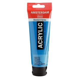 Pintura acrílica Talens Amsterdam Cian 120 ml (3 Unidades)