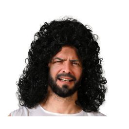 Peluca Negra Rizada Larga para Disfraces de Rockero o Gladiador Precio: 7.99731955. SKU: B174Y8VWNZ
