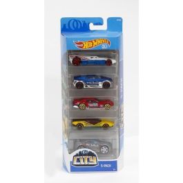 Hot Wheels 1806 Pack de 5 Vehículos Metálicos a Escala 1/64, Resistentes y Coloridos, para Pistas y Garajes - Edad +3 Años