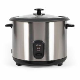 Livoo Olla Arrocera y Vaporera DOC293 de Acero Inoxidable, 2.8L, 1000W, Mantiene Caliente