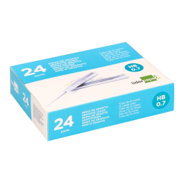 Liderpapel Minas de Grafito 0.7 mm HB Tubo 12 Minas Longitud 60 mm para Portaminas