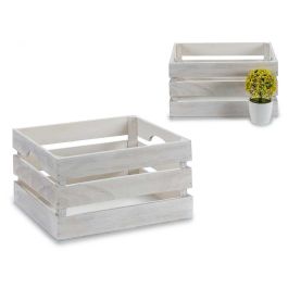 Caja Blanco Envejecido 31x21x16 cm Madera Álamo - Giftdecor (18 Unidades) Precio: 78.78999942. SKU: S3605265