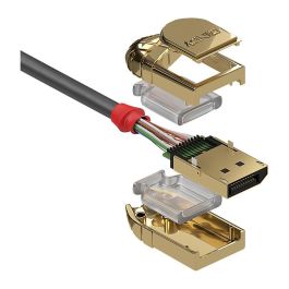 LINDY 36298 Cable DisplayPort Gold Line 4K30Hz 20m Macho a Macho