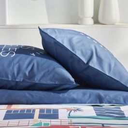 Today TOD3574641268565 Juego de Cama Java de Algodón, 240x220 cm, Estampado Los Ángeles Azul, 2 Personas
