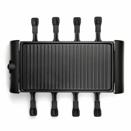 Livoo Raclette para 8 personas DOC312 1300W con Bandeja Grill Antihaderente Extraíble y Termostato Regulable