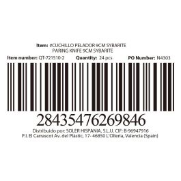 Quttin Cuchillo Pelador Sybarite 9 cm