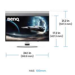 BenQ EX271UZ 9H.LP2LA.TBE Monitor 26.5" 4K Ultra HD OLED 240Hz USB-C