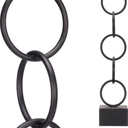 Giftdecor Figura Aros Negro Grande 12.5x60.5x12.5 cm Metal (8 Unidades)