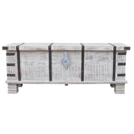 DKD Home Decor Arcon Cottage Blanco 116 x 40 x 45 cm