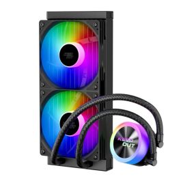 Keep Out XWC-240 Kit Refrigeración Líquida para CPU 240mm con 2 Ventiladores ARGB Compatible Intel LGA1700 AM5 AM4
