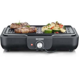 Severin PG8556 Barbacoa de mesa eléctrica, Plancha grill con placa antiadherente estriada Precio: 76.4999994. SKU: B12PGDZNFJ