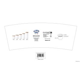 Inde Tarro Hermético Beclassic, Bote para Almacenamiento de Alimentos de 0,85 Litros - Medidas 10,8 x 13,6 cm (12 Unidades)