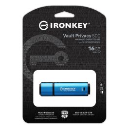 Kingston IronKey Vault Privacy 50C 16GB USB-C AES-256 Retail