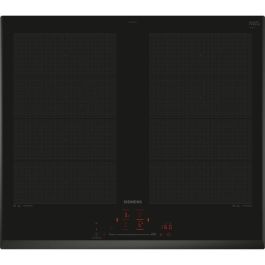 Placa de inducción de 60 cm - SIEMENS - 4 fuegos - 59,2 x 52,2 cm - Negra - Home connect - IQ700 - EX651HXC1F