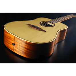 LAG Guitarra Acústica Dreadnought Tramontane 88 Lag Tapa Abeto Engelmann Macizo Acabado Brillante Natural Folk