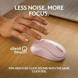 Logitech M240 Ratón Bluetooth Silencioso, 90% Menos Ruido de Clic, 18 Meses Autonomía de Batería, Diseño Ambidextro y Compacto para Viaje