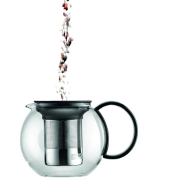 Bodum Theiere un piston con cubierta de plástico y filtro de acero inoxidable, 0.5 l