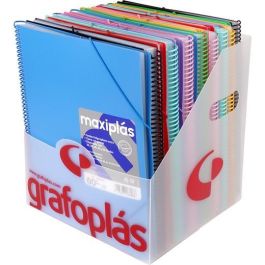 Grafoplás Carpeta Con Fundas Maxiplás Surtidas Espiral A4 C-Sobre Pp Rígido Opaco C-Surtidos Expositor 16 Ud Precio: 87.5000005. SKU: B1K2C25E22