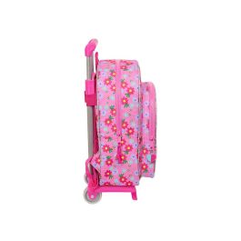 Mochila Escolar con Ruedas Trolls Rosa 26 x 34 x 11 cm