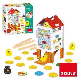 Goula Happy Chickens: Juego de Habilidad de Madera para Niños de 3 a 5 años, Encuentra los Pollitos Retirando Palos, Hasta 4 Jugadores
