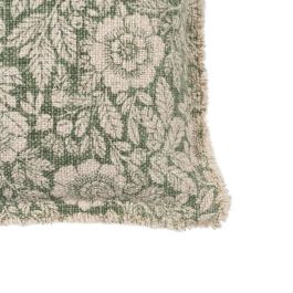 Cojín Flores Beige Oscuro 60 X 40 cm