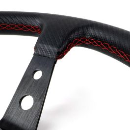 Occ Motorsport OCCVOL011 Volante Desplazado Track Vinilo Carbon Look Brazos Aluminio Negro 350mm Antideslizante Universal Racing Occ Motorsport OCCVOL011 Volante Desplazado Track Vinilo Carbon Look Brazos Aluminio Negro 350mm Antideslizante Universal Racing
