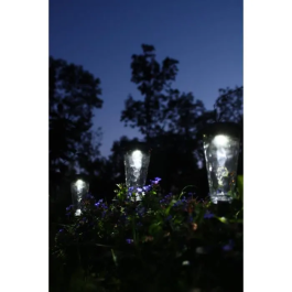 Canopo Set de 3 Balizas Solares 20 Lúmenes Beige