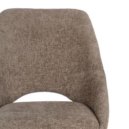 Silla Beige Tejido-Metal Salón 48 X 61 X 85 cm