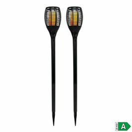 LUMI GARDEN Conjunto de 2 Mini Linternas Solares Maity Sun con Efecto de Llama, LED, H 70 cm, Luz Blanco Cálido LUMI GARDEN Conjunto de 2 Mini Linternas Solares Maity Sun con Efecto de Llama, LED, H 70 cm, Luz Blanco Cálido