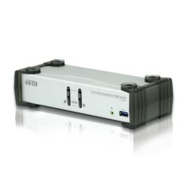 Aten 2-Port USB 3.1 Gen 1 DisplayPort 1.1 KVMP Switch con altavoz (cables KVM incluidos)