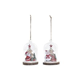 DKD Home Decor Decoración Colgante para Árbol de Navidad Tradicional Cristal MDF Natural Rojo 8x12x8 cm (6 Unidades) Surtido Aleatorio Precio: 12.1242. SKU: B1JXTKHRFY
