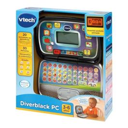 Ordenador diverblack con voz y música, pantalla interactiva y 20 actividades 5,5x24x16 cm Ordenador diverblack con voz y música, pantalla interactiva y 20 actividades 5,5x24x16 cm