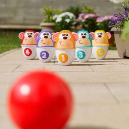 Juego de bolos animales con pelota 11x15x9 cm