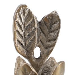 Portavelas Oro Aluminio Decoración 14 X 14 X 12 cm