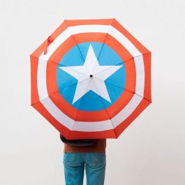 ERIK Paraguas plegable automático Capitán América Marvel Poliéster 100cm diámetro PVC