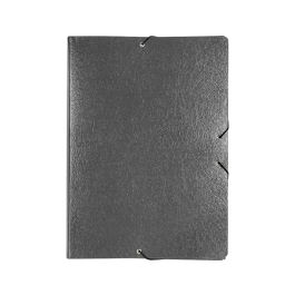 Liderpapel Carpeta Proyectos Folio Lomo 90mm Cartón Gofrado Gris