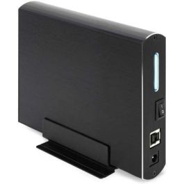 TooQ TQE-3531B Caja Externa para Disco Duro 3.5", USB 3.1 Gen 1 (5 Gbps), hasta 8 TB, SATA I/II/III, UASP, Aluminio Negro