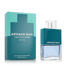 Armand Basi L'EAU POUR HOMME BLUE TEA Eau de Toilette para Hombre con Té Azul, Fresca Aromática Amaderada Vaporizador 75 ml