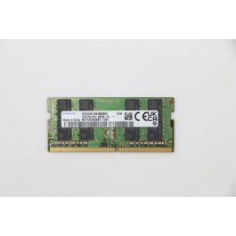 Lenovo SoDIMM memory module, 16GB capacity, DDR4 standard, 3200MHz speed, 1.2V voltage, dual rank, unbuffered design.
