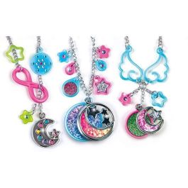 Clementoni 18584 Kit creativo para niños: crea pulseras y collares con colgantes de luna y estrellas que brillan en la oscuridad Clementoni 18584 Kit creativo para niños: crea pulseras y collares con colgantes de luna y estrellas que brillan en la oscuridad