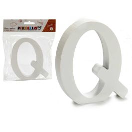 Letra Q de Madera Blanca 2x11 cm - Pincello (24 Unidades) Precio: 16.50000044. SKU: B13R32LGND