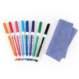 Smoby Mesa Infantil Creativa con Fieltro Borrable, 2 Láminas para Colorear y 3 Espacios de Almacenamiento - A Partir de 3 Años