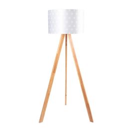 Lámpara de Suelo "Kano-2" [OPV-780SGN2483] Trípode Madera Pantalla Tela